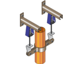 Gas Riser Pipe Supports