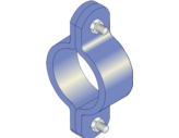 Industrial Medium-Heavy Duty Double Bolted Pipe Clamp
