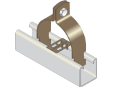Two Piece Channel Clip with Barrier Strip
