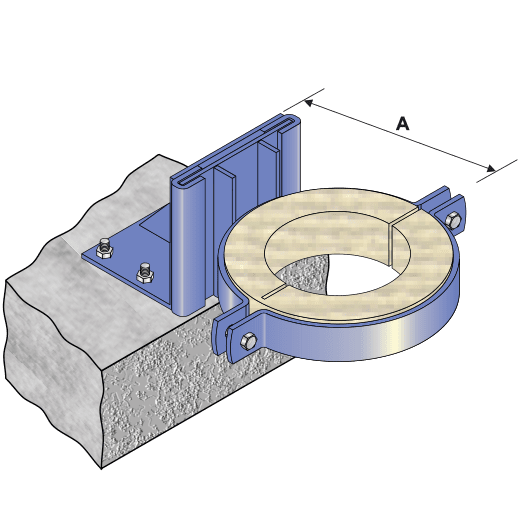 Heavy Duty Floor Mounted Riser Guide & Ferrule | FM189-142