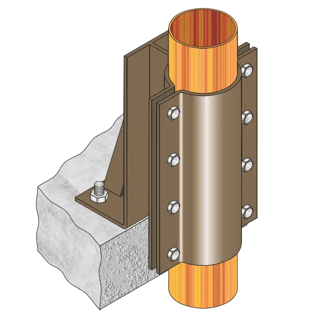 Gas Riser Anchor Floor Mount