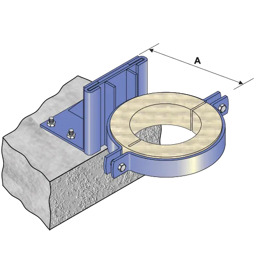 Heavy Duty Floor Mounted Riser Guide & Ferrule | FM189-142