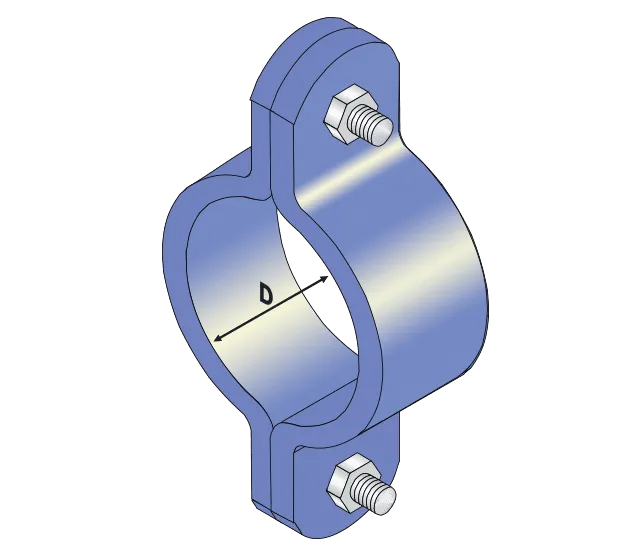 Heavy Duty Double Bolted Clamp | FM31