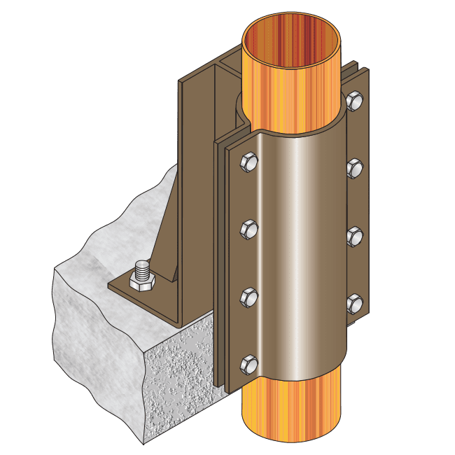 Gas Riser Anchor Floor Mount