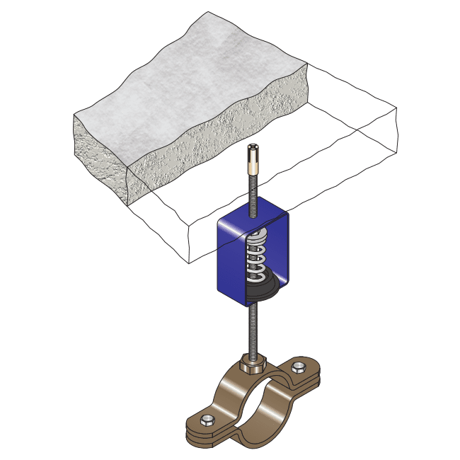 Gas Riser Horizontal Floor Mount