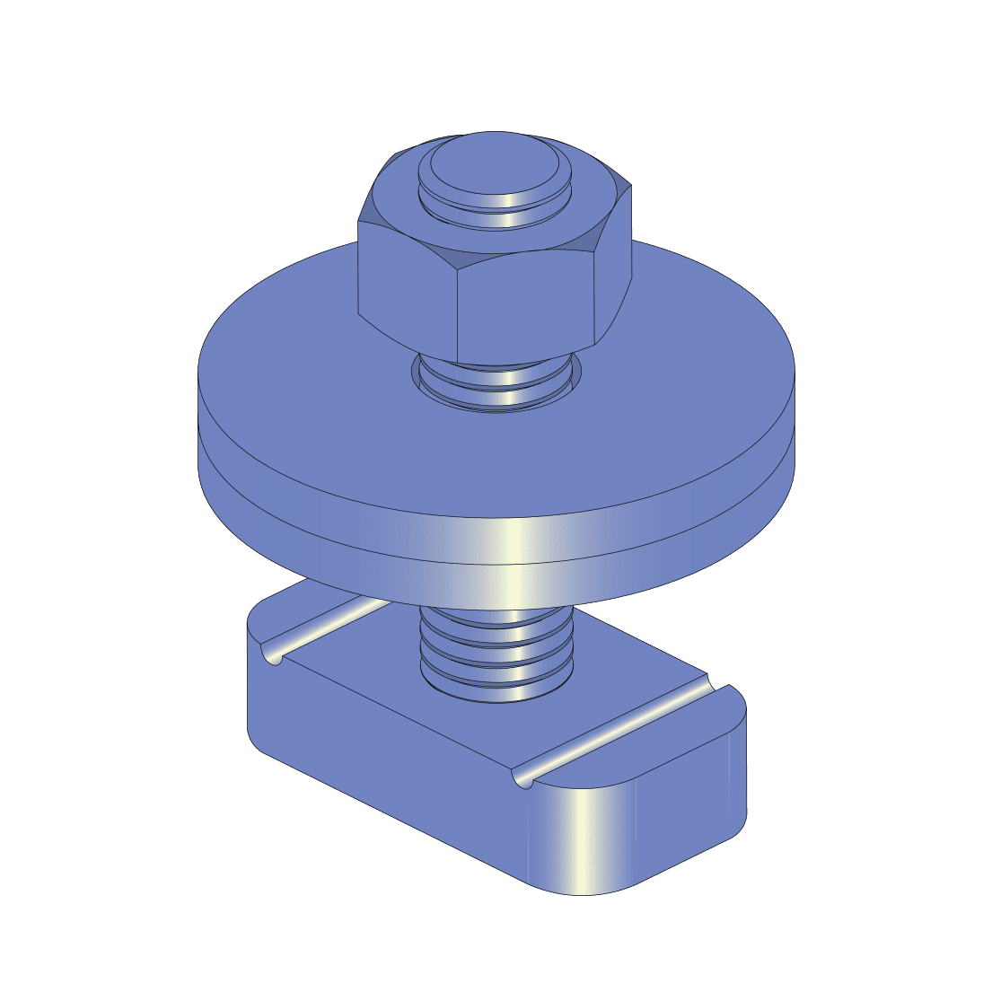 Pre-Mounted Channel Nut Assembly