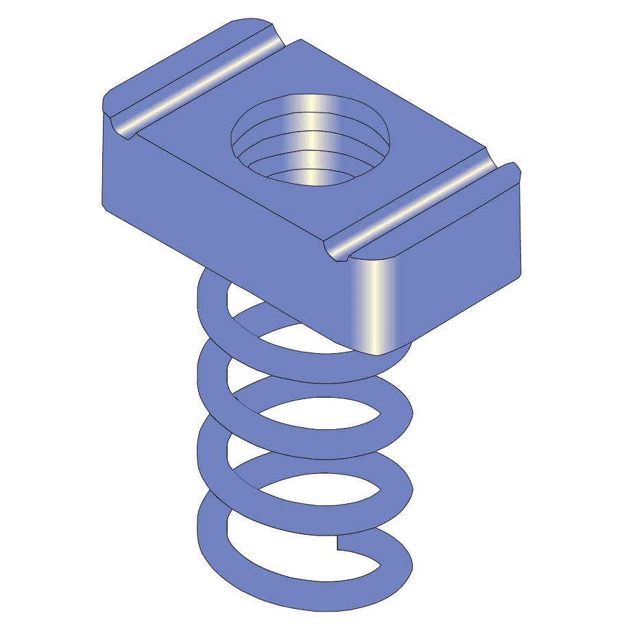 Channel Nuts with Spring