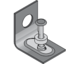 8mm Drive Pin Ceiling Clip