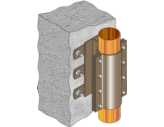 FMGR001 Gas Riser Anchor - Wall Mount