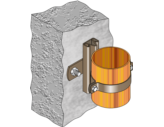 FMGR002 Gas Riser Guide - Wall Mount