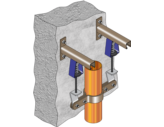 FMGR003 Gas Riser Spring Assembly - Wall Mount