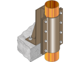 FMGR005 Gas Riser Anchor - Floor Mount