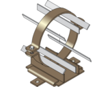 Heavy Duty Slide Guides for Steam & Condensate Copper Pipe