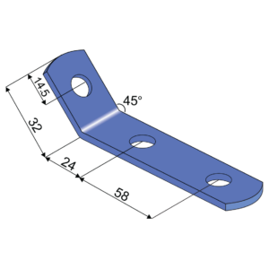 FLF45 | 45° Bracing Bracket