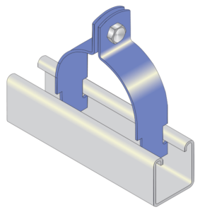 Two Piece Channel Clip | Zinc