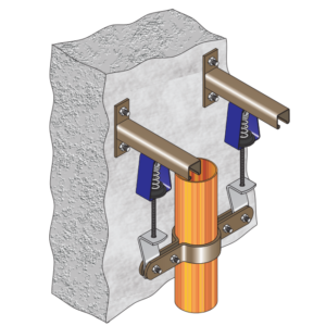 Gas Riser Spring Assembly Wall Mount