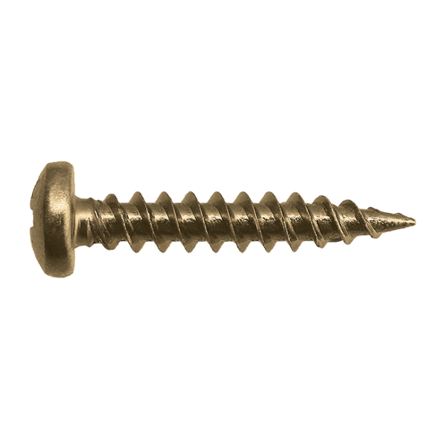 Pan Head Needle Point Screws - Zinc Yellow